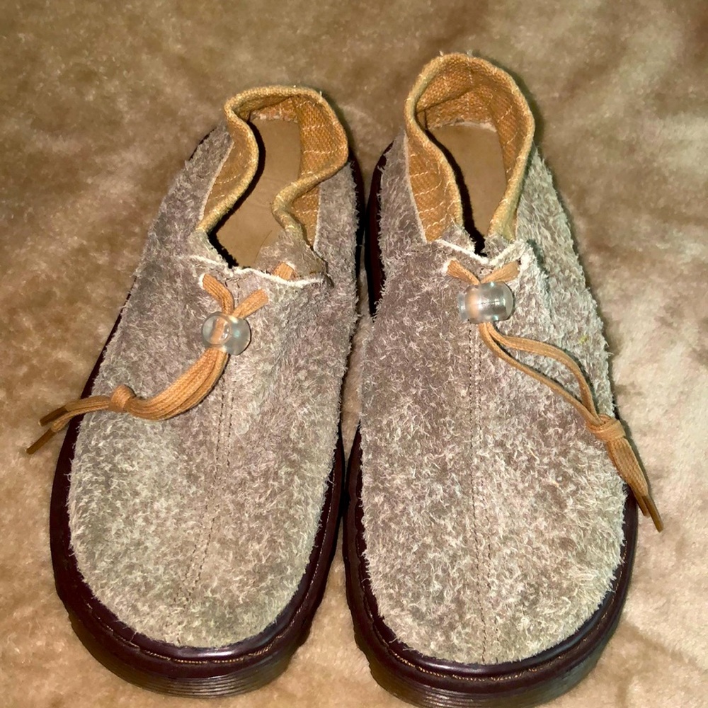 Dr Martens Suede/Canvas Slip on with toggle